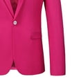 thumbnail image 4 of Handshe Men's Suit Blazer Set, Solid Color Notched Lapel Long Sleeve with Pocket, Single Button Formal Business Attire for Wedding and Office, 4 of 4