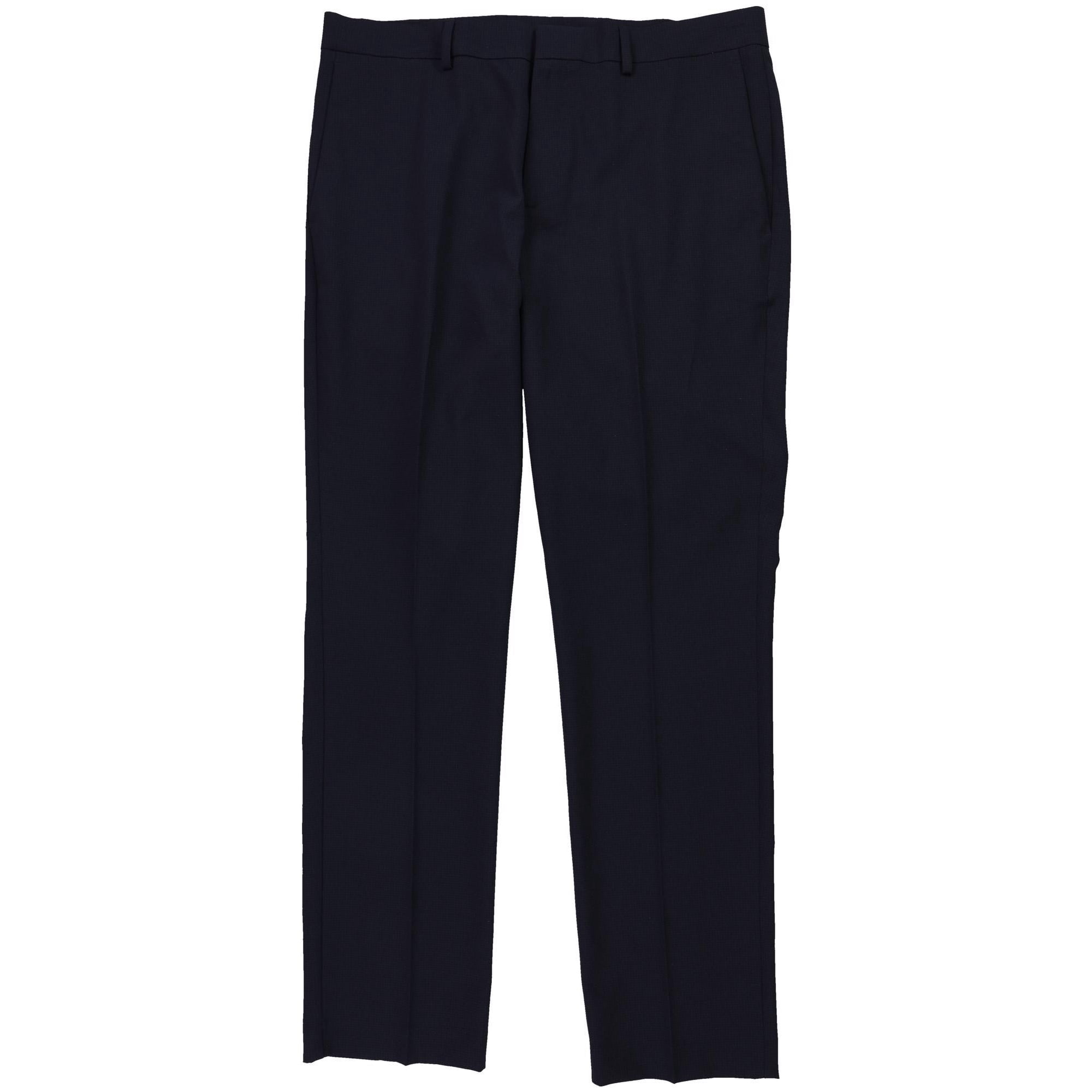 Perry Ellis Mens Portfolio Dress Pants Slacks, Blue, 30W x 32L
