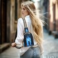thumbnail image 5 of FORMRS Womens Crossbody Sling Bag Travel Daypack Shoulder Chest Backpack, Blue Butterfly, 5 of 7