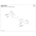 thumbnail image 3 of Kingston Brass GB1416CT Made To Match 16-Inch x 1-1/4-Inch O.D. Stainless Steel Grab Bar in Brushed, 3 of 5