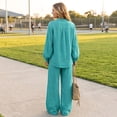 thumbnail image 7 of Linen Two Piece Sets for Women V Neck Zipper Matching Sets Loungewear Fall Travel Outfits Fashion 2026 ,M, 7 of 7