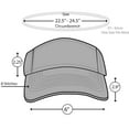 thumbnail image 7 of Sun Visor Sports Cotton Twill Plain Hat with Adjustable Strap for Men Women Outdoor Golf Tennis Running Jogging Hiking, 7 of 7