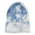 thumbnail image 1 of Gorro Hadley Wren para mujer, teñido anudado, azul, 100% acrílico, 1 of 3