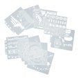 thumbnail image 4 of Stencils, Reusable PET Mandala Template Flexible Durable  For Child For Young People For Fabric Painting For Cardmaker For Home, 4 of 8