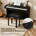 thumbnail image 3 of Uxcell Banc de Piano Banc de Clavier avec Coussin Rembourré et Compartiment de Rangement, 3 of 7