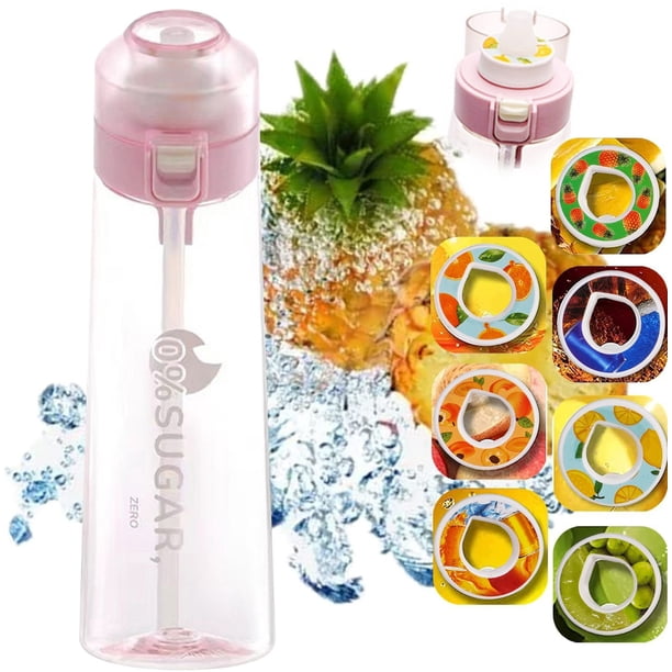 Price Drop Items Bottle Set, Drinking Bottle 650 Ml With Flavoured Pods, Water Bottle Bottle Set For Gym Fitness, School