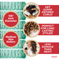 thumbnail image 3 of Annie Wire Mesh Rollers Medium 7/8i Inch Hair Curlers, 12 Count, Green, 3 of 6