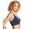 thumbnail image 2 of Maidenform Womens V-Neck Comfort Pullover Lace Back Wireless Bra, M/DD, Evening, 2 of 4