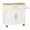 White, variant on HOMCOM Kitchen Island with Storage, Rolling Cart Trolley, Black
