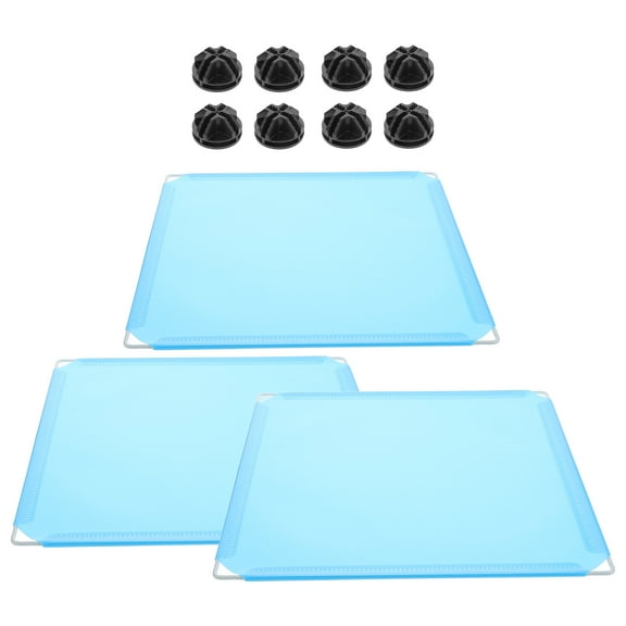 Clispeed 3Pcs Sky Blue Indoor Cat Litter Box Shield Clips for Home Use