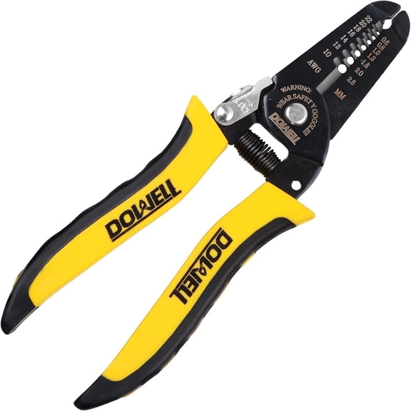 DOWELL 10-22 AWG Wire Stripper Cutter Wire Stripping Tool and Multi-Function Hand Tool, Professional Handle Design and Refined Craftsmanship