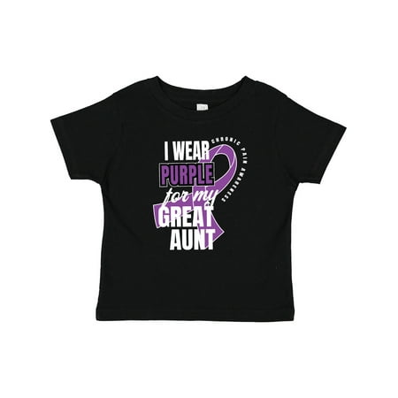 

Inktastic Chronic Pain I Wear Purple for My Great Aunt Gift Baby Boy or Baby Girl T-Shirt