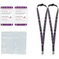 thumbnail image 3 of RAYCCI  2 Pcs Asperger's Syndrome Medical Information Card with Writable Panel & Patterned Lanyard, Standard Size Emergency Contact Card, 3 of 7