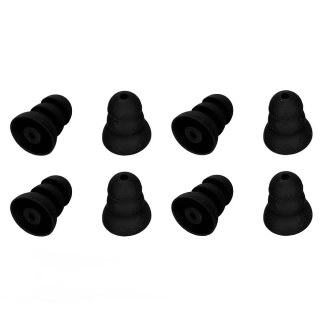 Earplug 8pcs Ear Tips 3 Layer Soft Silicone Replacement BTE ITE Pocket Earplug Domes