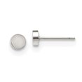 thumbnail image 1 of Stainless Steel Polished Circle Post Earrings 4.92mm, 1 of 3