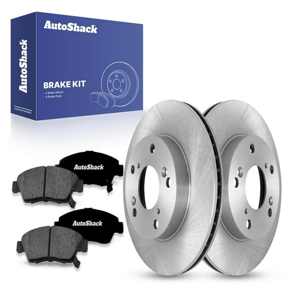AutoShack Front Brake Rotors Premium Ceramic Brake Pads | Replacement for 2012-2015 Honda Civic 2015 Acura ILX 1.5L FWD | 6-PC Brake Kit