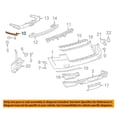 thumbnail image 3 of For 11-19 Grand Cherokee Rear Bumper Cover Mount Brace Bracket Plastic Left Side, 3 of 4