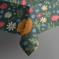 thumbnail image 5 of Pioneer Flower Floral Print Pattern Square Tablecloth, Waterproof Wipeable Spillproof Washable Table Cover for Home Kitchen Party Decor, 42"x42", 5 of 6