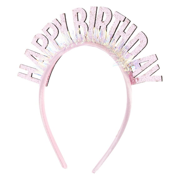 unbranded Happy Birthday Headband Girl Hair Accessories 's Pink