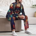 thumbnail image 7 of Lsque Mystic Wolf Dreamcatcher Pattern Long Sleeve Pajama Set for Men - Soft 2-Piece Sleepwear and Loungewear Set with Pockets, Comfy Nightwear-X-Large, 7 of 7