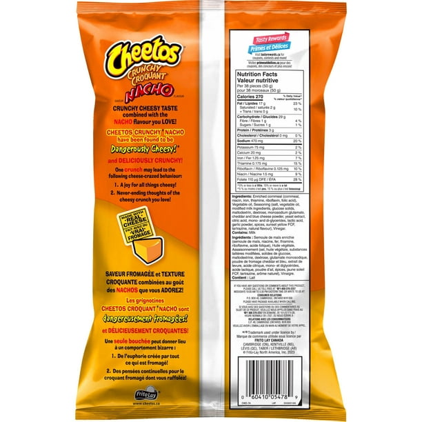 Cheetos Crunchy Nacho Flavour Cheese Flavoured Snacks - 285 g
