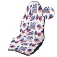 thumbnail image 4 of KUIFORTI 250th USA Patriotic Waterproof Car Seat Cover Towel, Non-Slip Workout Seat Protector for Gym Running Beach Hiking, Compatible with Cars, SUVs, Trucks, 4 of 7