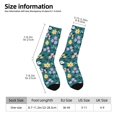 thumbnail image 2 of Balery Floral Calcetas Largas con Estampado para Hombre y Mujer – Suaves y Transpirables, Talla Única (US 5-11), 2 of 6
