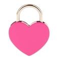 thumbnail image 3 of Metal Heart Shape Lock Solid Color Meaningful Cabinet Wardrobe Anti-rust Decorative Replacement Drawer Cabinet Wardrobe Padlock with Key Peach Red, 3 of 9