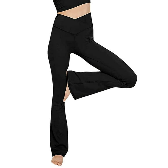 black bootcut sweatpants