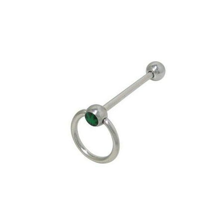 - Pot leaf Tongue Ring Door Knocker 14g 5/8