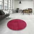 thumbnail image 3 of Ahgly Company Indoor Square Contemporary Crimson Red Abstract Area Rugs, 8' Square, 3 of 6