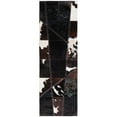 thumbnail image 3 of SAFAVIEH Studio Leather Yasim Geometric Area Rug, Dark Brown/Ivory, 3' x 5', 3 of 6