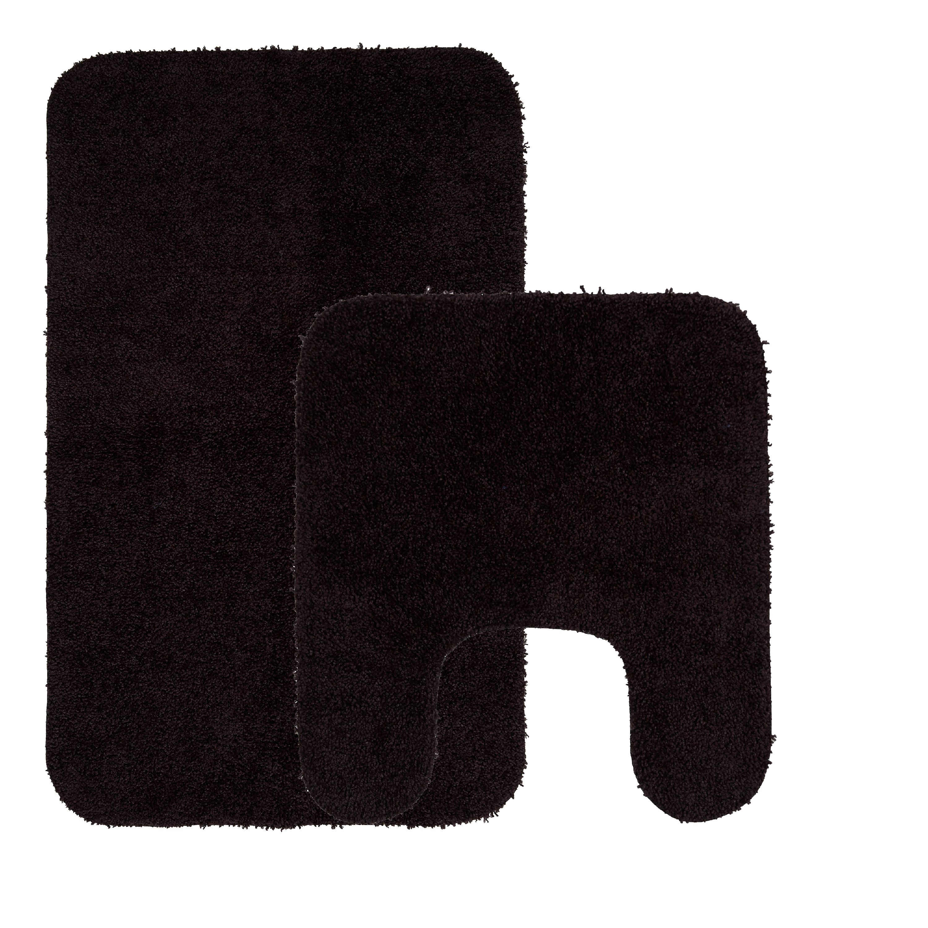 2 pk. Mainstays Performance Nylon Bath Rug Set, 19.5" x 34" & 19.5 x 22