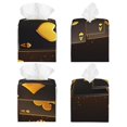 thumbnail image 2 of Saiise Casino Playing Cards Pattern Square Leather Tissue Box Cover for Home Office Car Table, PVC Waterproof Durable Stylish Design, 2 of 7