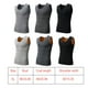 thumbnail image 5 of Jumpingount Chaleco cálido de terciopelo para hombre y mujer, ropa interior de doble cara, ajustado, sin mangas, ajustado, térmico, cuello Camisetas Tipo 1, 5 of 6