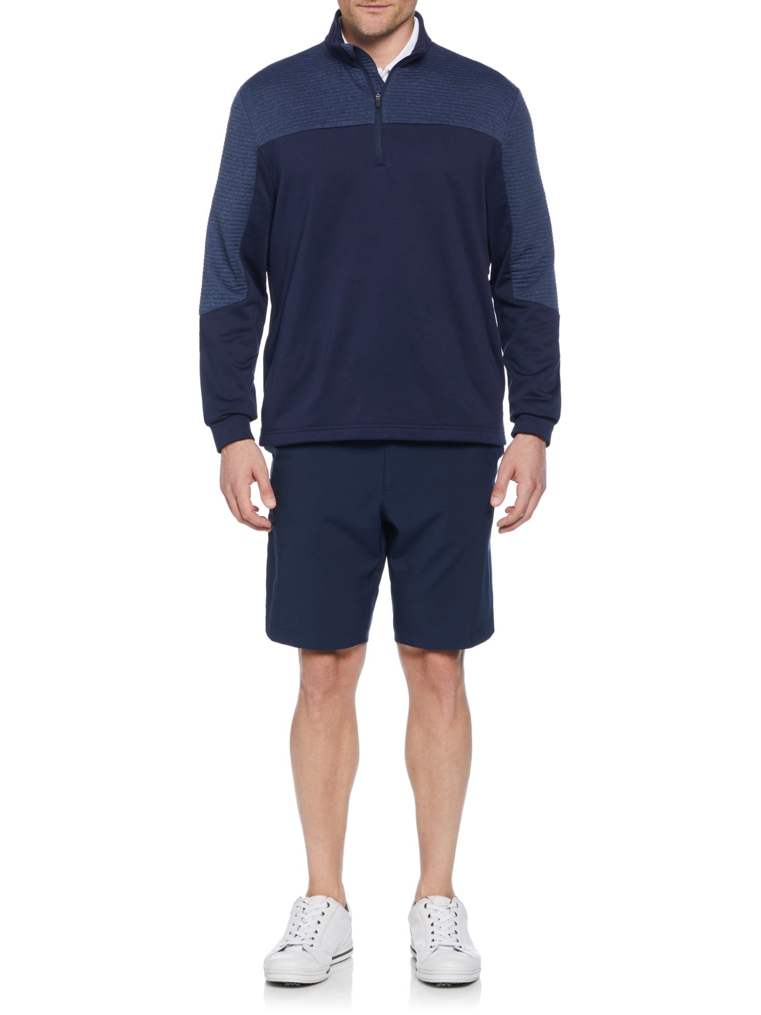 Ben Hogan Men’s and Big Men’s Pro Knit Ottoman Quarter Zip Golf Jacket, up to Size 5XL