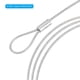 thumbnail image 5 of Candado de Cable de Seguridad Uxcell de Acero Inoxidable con Doble Bucle para Candado de Equipaje Claro, 5 of 6