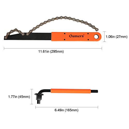 Details about   Mountain Bike Chain Whip Remover Cassette Free wheel Lock MTB Pedal Tool Wrench 