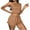 Khaki, variant on Maean Women's 2 Piece Outfits Knit Sets Ruffled Hem Camisole Crop Tops and Drawstring Waist Shorts Sleepwear Set