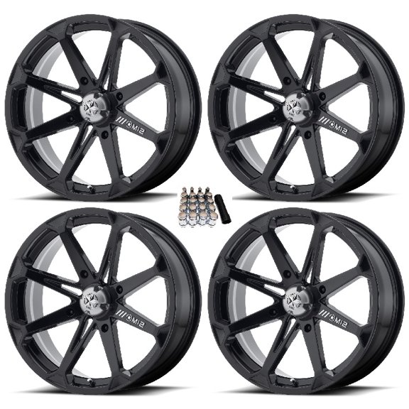 MSA M12 Diesel UTV Wheels/Rims Black 18" Polaris RZR 1000 XP / Ranger XP 900/1000