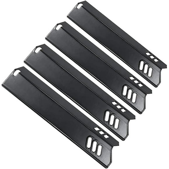 15 Inch Grill Heat Plate Shield, Burner Cover, Flame Tamer for Dyna-glo DGF510SSP, DGF510SSP-D, Backyard GBC1460W, GBC1461W, BY12-084-029-98, Uniflame GBC1059WB Grills, Porcelain Steel 4PK