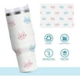 thumbnail image 6 of 40 oz Tumbler with Handle Lid and Straw Insulated Water Tumbler Stainless Steel Water Cup Mug Bottle Reusable Cup Holder Friendly Cute Cats, 6 of 6