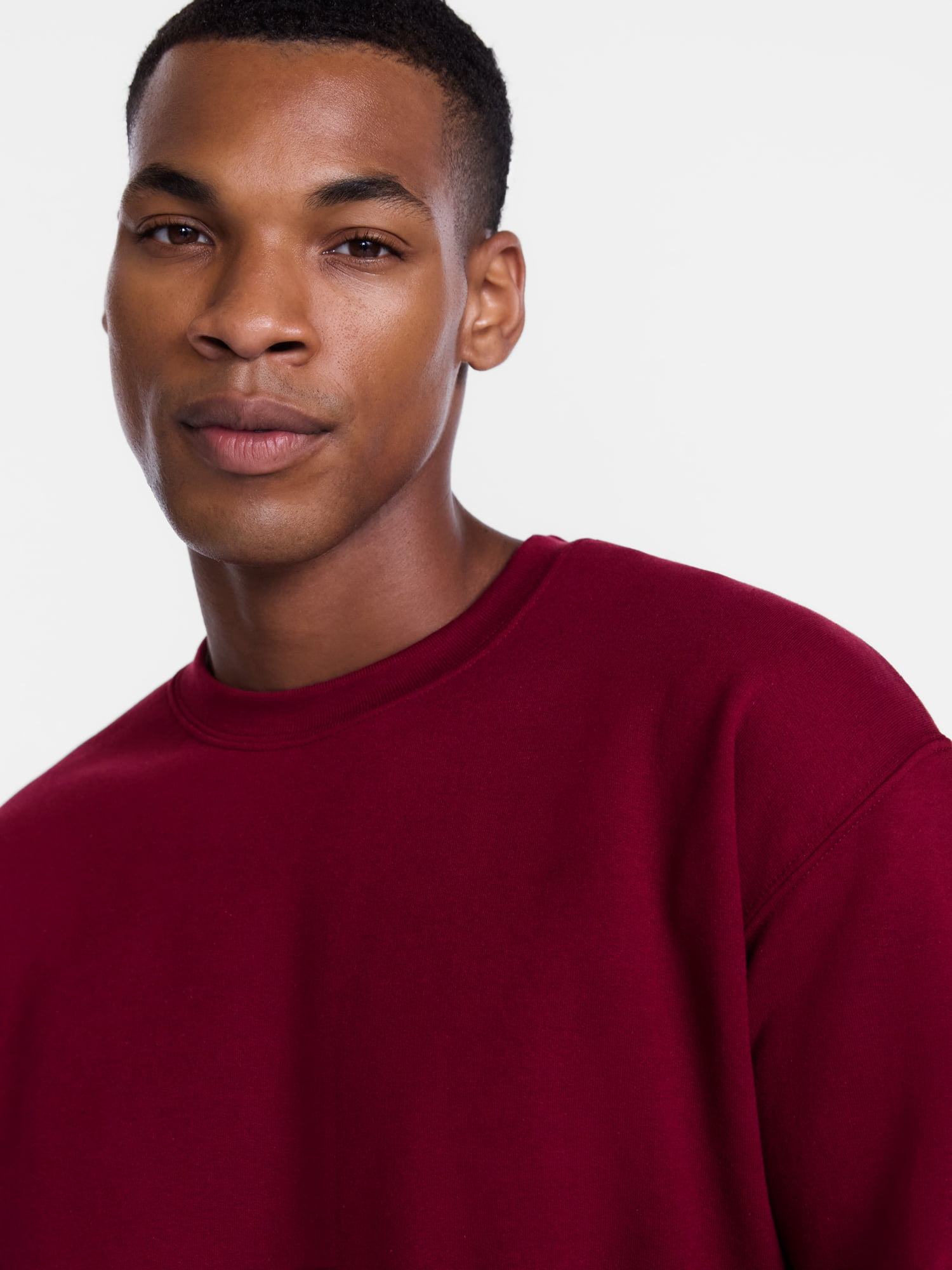 Athletic Works Men's Fleece Crewneck Sweatshirt, Sizes XS-4XLT