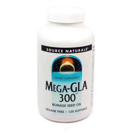 Source Naturals - Mega-GLA 300, 120 Softgels, Pack of