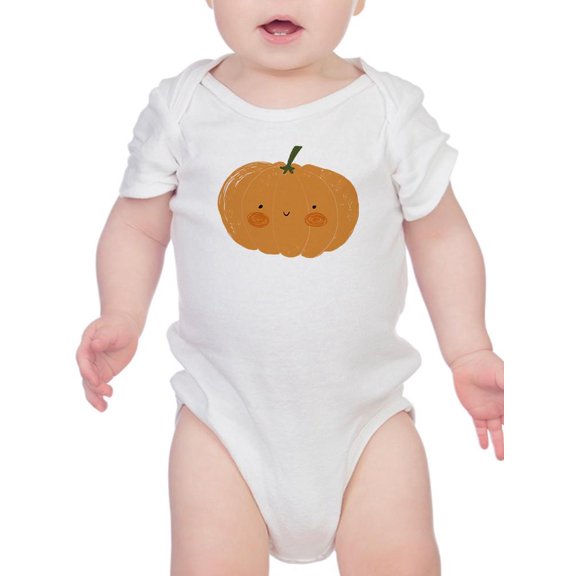 Funny Cute Big Pumpkin Bodysuit Infant -Image by Shutterstock, 6 Months