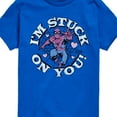 thumbnail image 3 of Marvel Spider-Man - Valentine I'm Stuck On You - Toddler And Youth Short Sleeve Graphic T-Shirt, 3 of 5