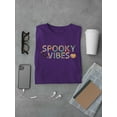thumbnail image 3 of Spooky Vibes. Halloween Quote T-Shirt Men -Image by Shutterstock, Male 4X-Large, 3 of 4