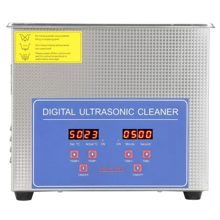 Ccdes 2L Digital Ultrasonic Cleaner 2L with Heater Stainless Steel Digital Ultrasound Washer, Ultrasonic Watch Cleaner, Jewelry Cleaning