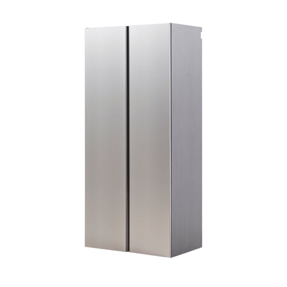 Nova Series Wood Utility Storage Garage Cabinet, Metallic Gray, 32"W x 72"H