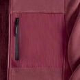 thumbnail image 3 of Men Stand Collar Full Zip Fleece Jacket Thick Lined Warm Outerwear Multi Zipper Pockets Casual Coat for Daily Commute Cold Weather Outdoor Activities Red L, 3 of 5
